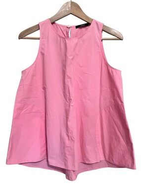 ODEEH Women's Classic Sleeveless Shirt in Pink size 38 US 6